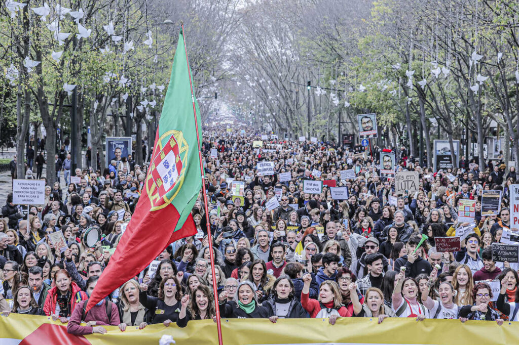 Manifestação de professores Janeiro de 2022