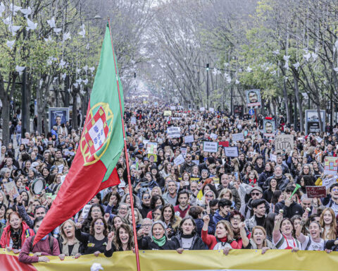 Manifestação de professores Janeiro de 2022