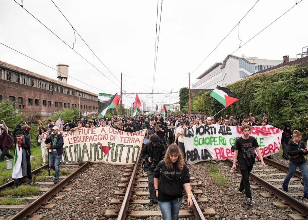 Greve Geral na Itália pela Palestina