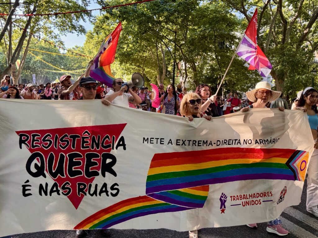 Militantes do Trabalhadores Unidos na Marcha LGBT de Lisboa